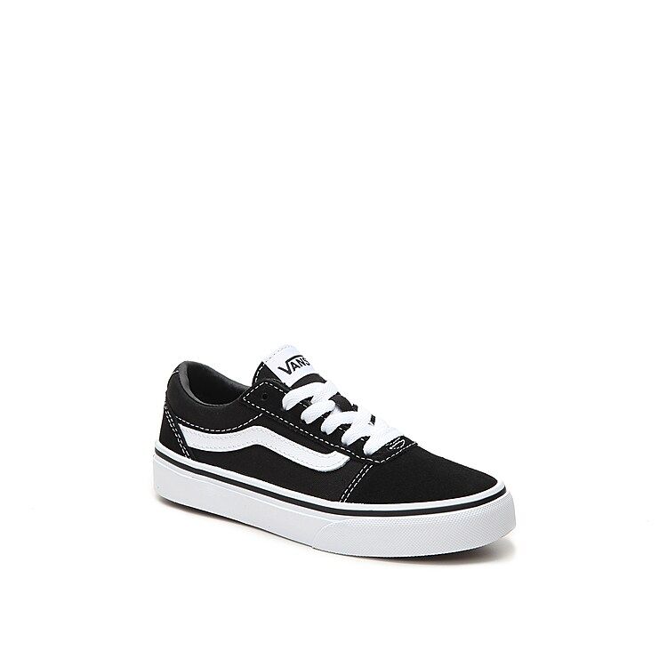 Vans Ward Sneaker - Kids' - Boy's - Black/White - Size 1 Youth - Skate | DSW
