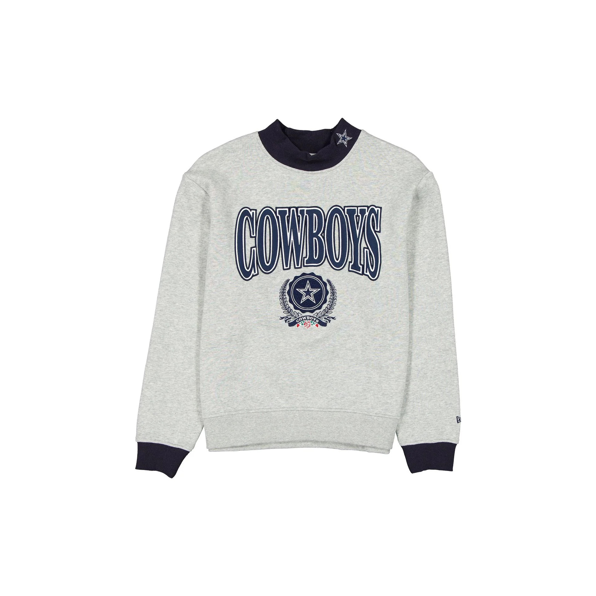 Dallas Cowboys Throwback Prep Women's Mockneck Sweatshirt | New Era