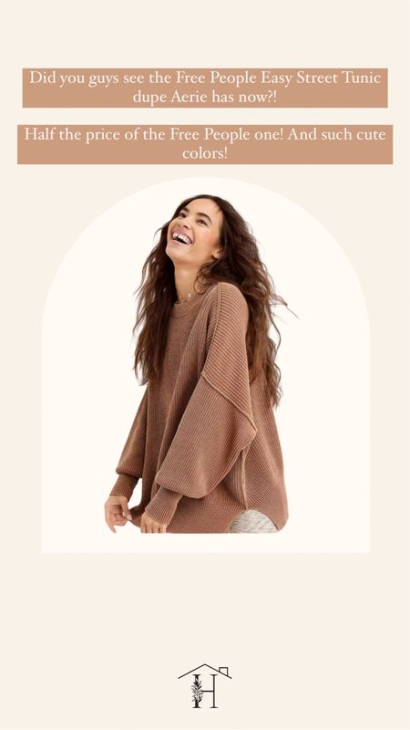 Free people dupe 
Easy street tunic dupe 
Aerie 

#LTKbump