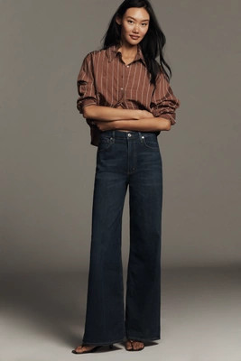 Citizens of Humanity Lyra Long High-Rise Wide-Leg Jeans | Anthropologie (US)