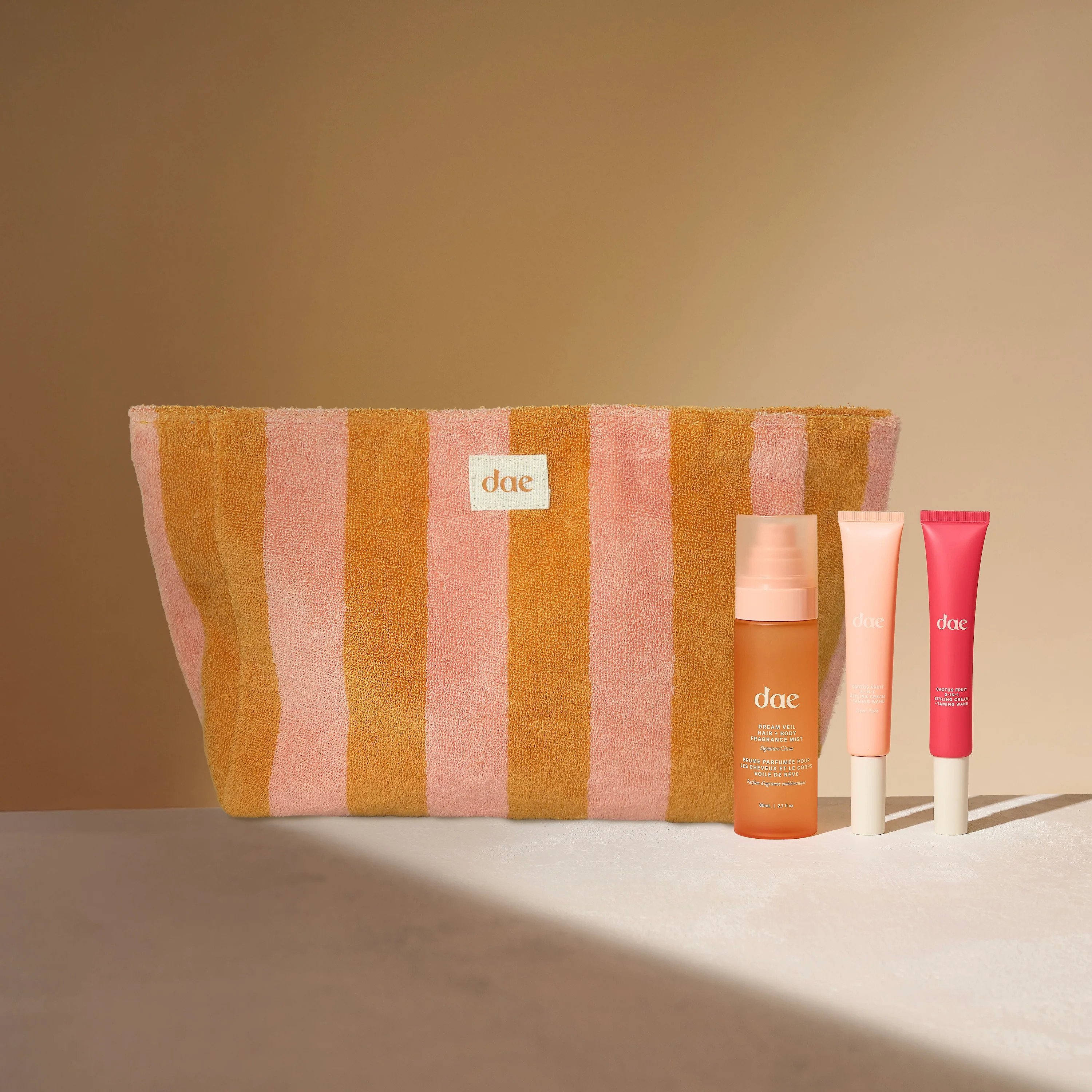Limited Edition! Desert Peach & Cosmetics Bag Bundle | Dae Hair