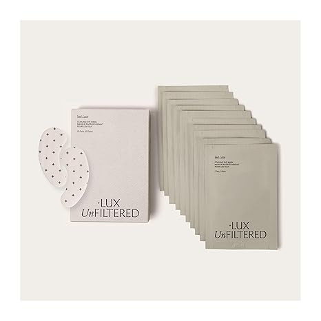 + Lux Unfiltered Iced Latte Cooling Under Eye Patches - Anti-Slip Caffeine Infused Korean Eye Mas... | Amazon (US)