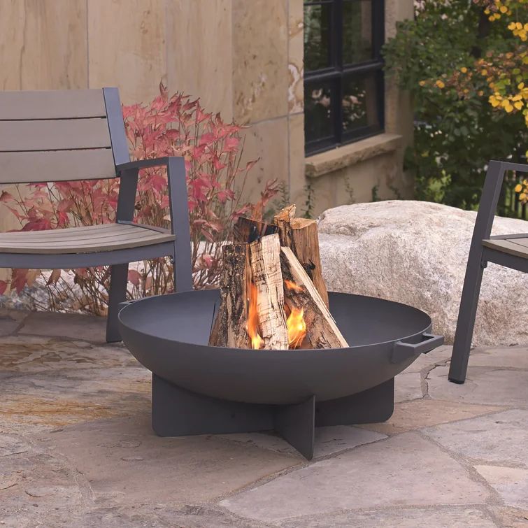 20.25'' H x 36'' W Steel Wood Burning Outdoor Fire Pit | Wayfair North America