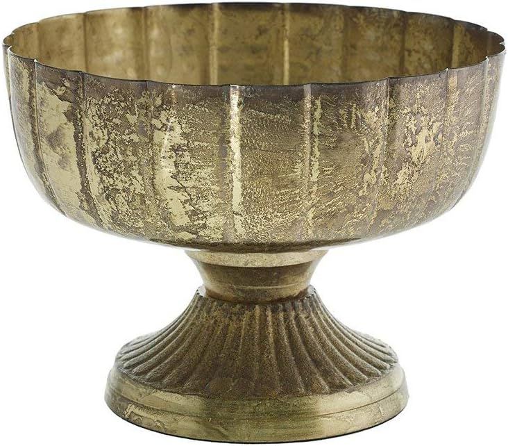Afloral Distressed Gold Metal Compote Bowl | Amazon (US)