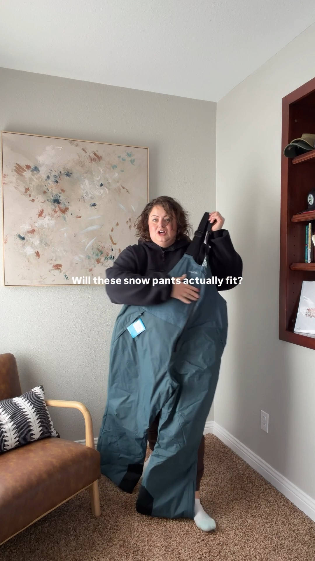 I’m not sure I’d say these bibs actually fit — they were on, but they’d be wildly uncomfortable to move or play in. I’d definitely need to size up one, if not two sizes — but Columbia only goes up to a 3X.

Overall, these are going back. The quality is really nice, but the fit just doesn’t work for me or my thick thighs.

If you think these might work for your body, comment “WINTER” and I’ll DM you the details ❄️

Bust 44  //  waist 42  //  hips 55  //  5’6” 

#LTKSeasonal #LTKPlusSize #LTKmomlife