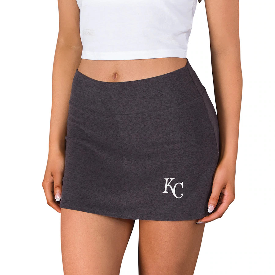 Kansas City Royals Concepts Sport Women's Centerline Knit Skort - Charcoal | Fanatics