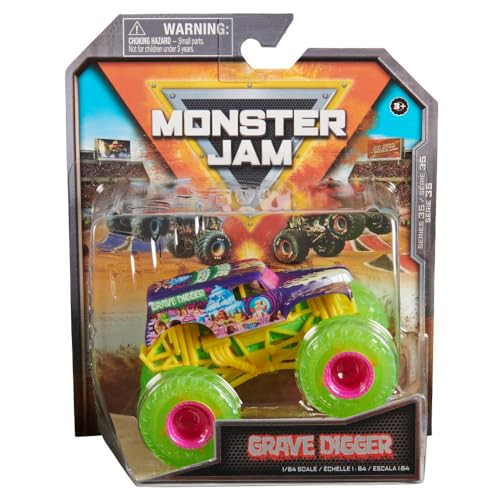 Monster Jam 2024 Official 1:64 Diecast Truck Series 35 Street Treats Grave Digger | Amazon (US)