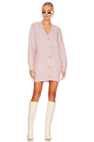 Tularosa Zelda Cardigan Dress in Pale Pink from Revolve.com | Revolve Clothing (Global)