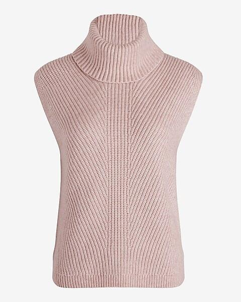 Ribbed Turtleneck Sweater Vest | Express