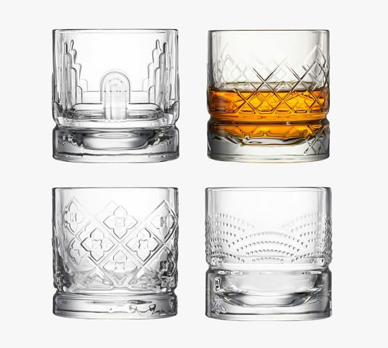 La Rochere Dandy Assorted Whiskey Glasses - Set of 4 | Pottery Barn (US)