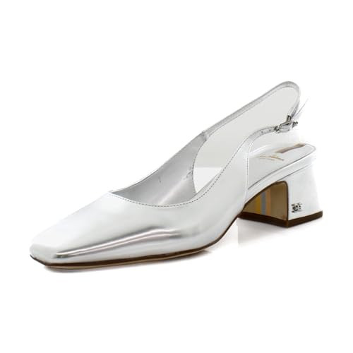 Sam Edelman Women's Terra Slingback Soft Silver 8.5 Medium | Amazon (US)