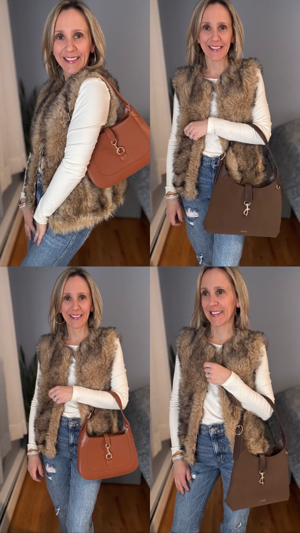 I love me a luxurious handbag, but hate the price tag 🏷️ (am I right?!) Thankfully these beauties from @cluci.official allow me the type of #affordableluxury I crave! A classic silhouette in the richest hues that won't break the bank?! All wins in my book! 

#LTKGiftGuide #LTKSaleAlert #LTKgrwm