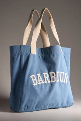 Barbour Emily Varsity Denim Tote | Anthropologie (US)