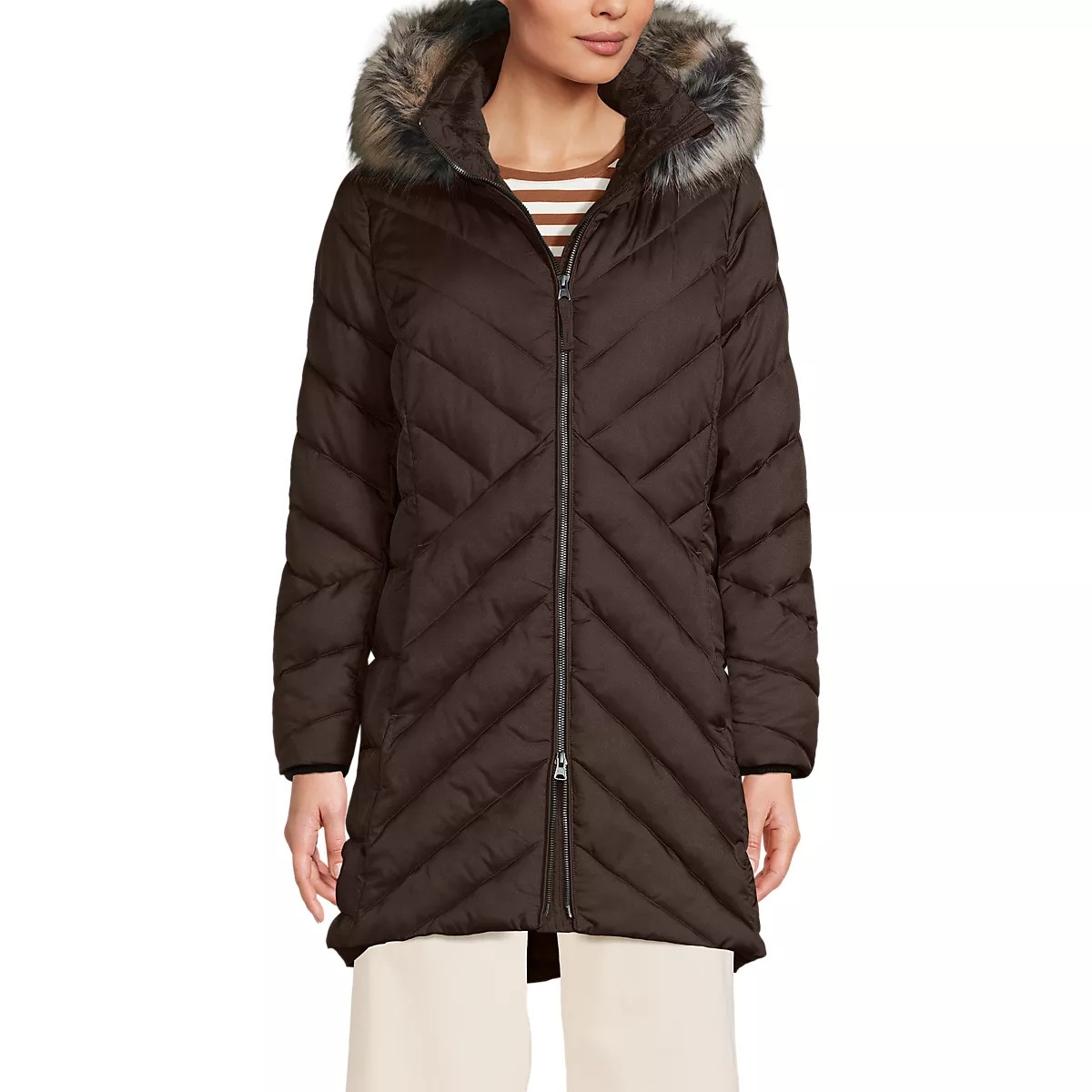 Women's FeatherFree Cozy Fleece Lined Winter Coat | Lands' End (US)