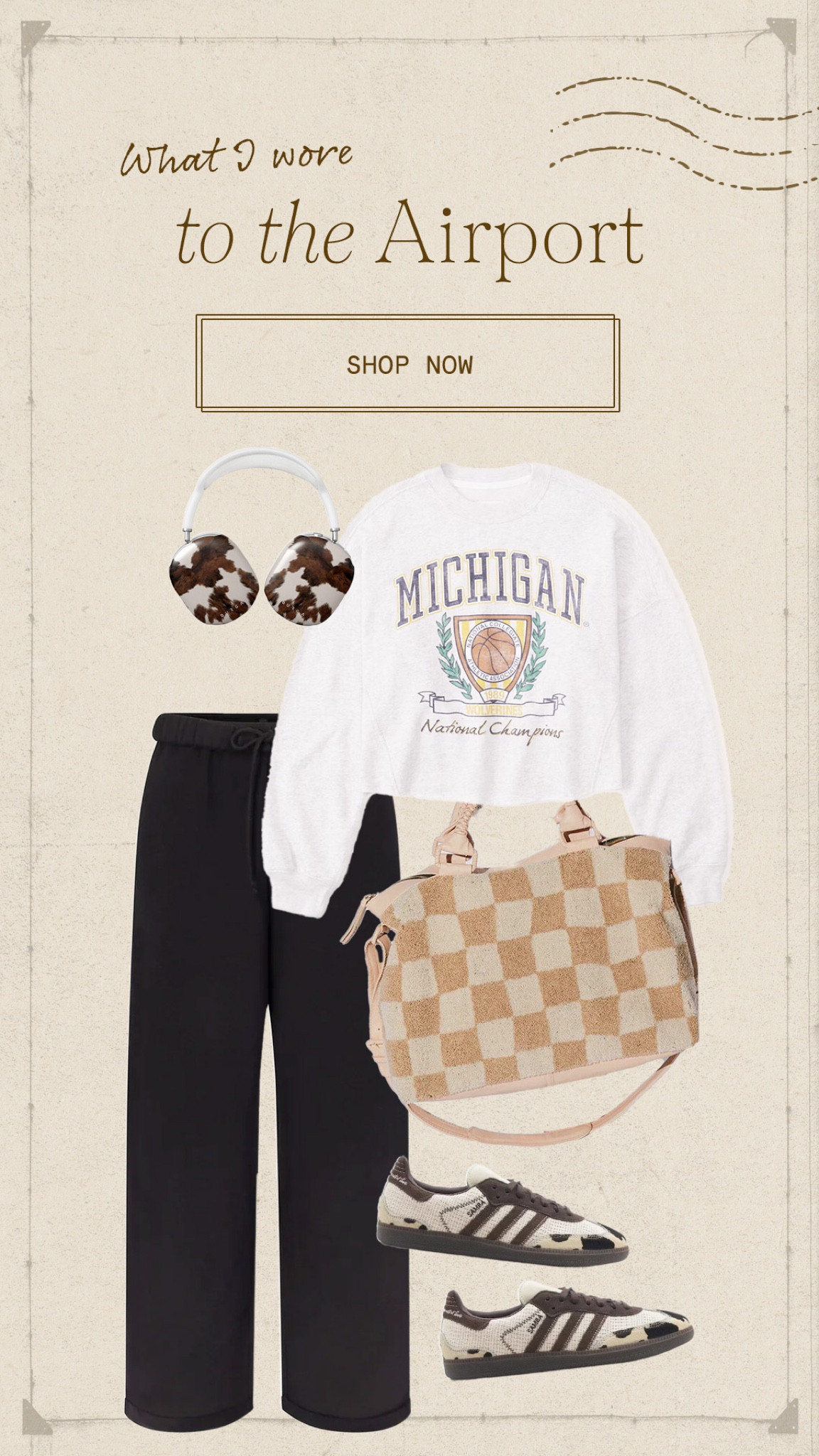 What I wore to the airport! Was so comfortable the whole plane ride. Wore a tank under my sweatshirt so I could take it off once we landed in PR! 

#LTKSeasonal