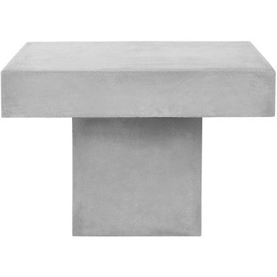 Tallen Concrete Indoor/Outdoor Coffee Table - Dark Grey - Safavieh. | Target