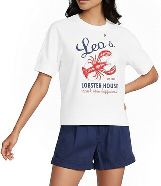 Short Sleeve Graphic Top | Dillard's