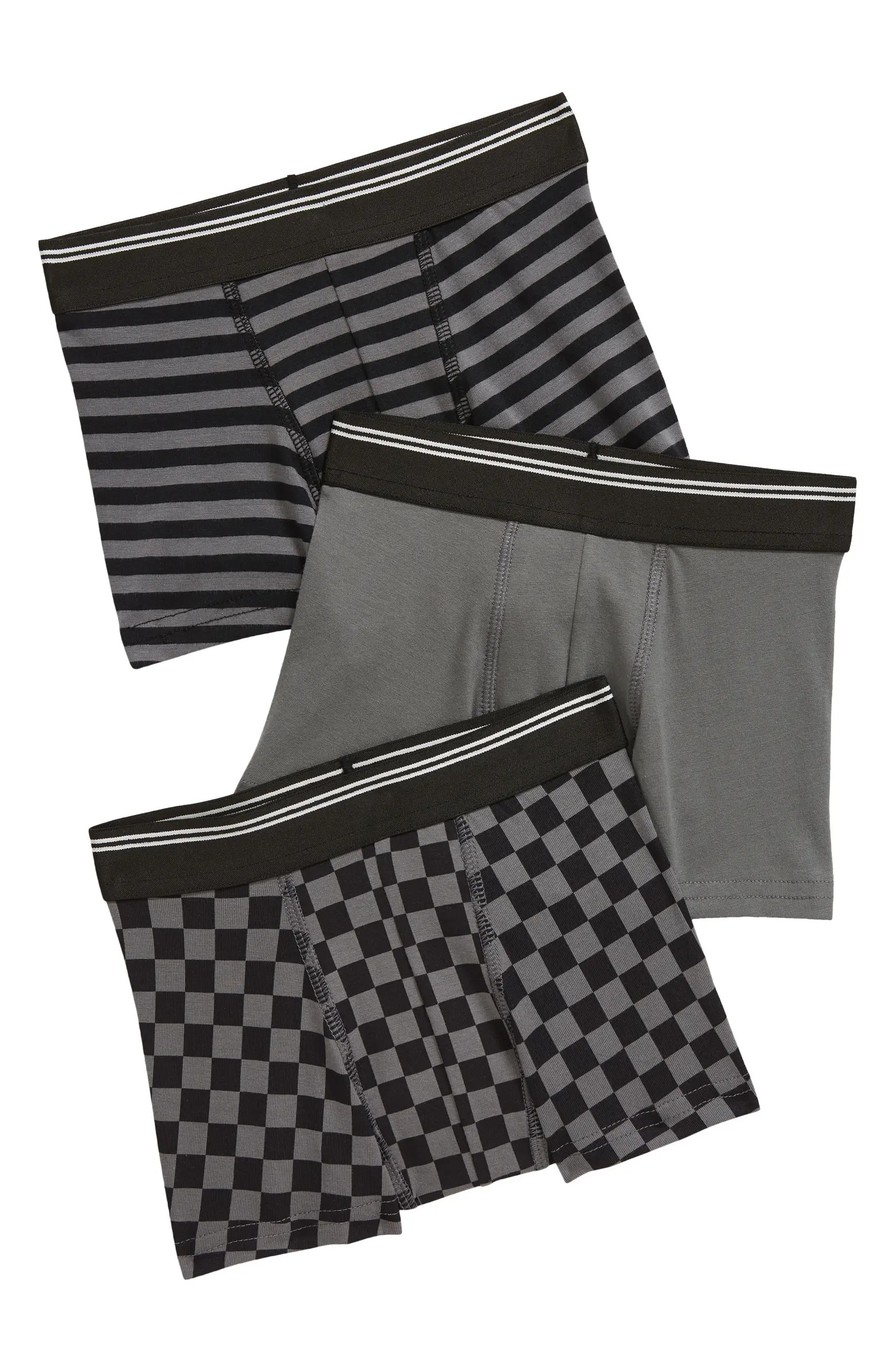 Kids' Assorted 3-Pack Stretch Cotton Boxer Briefs | Nordstrom