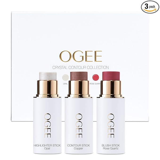 Ogee Face Stick Crystal Collection Trio - Contour Stick Makeup Collection - Certified Organic Con... | Amazon (US)
