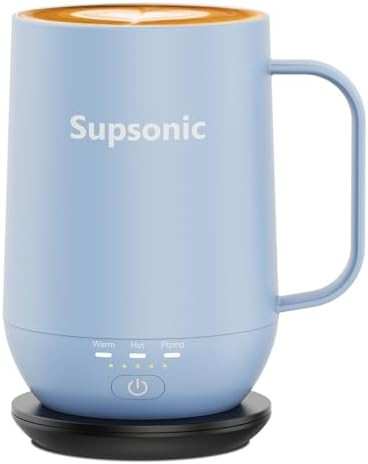 Supsonic - 16oz Self Heating Coffee Mug, Smart Heated Coffee Mug Faster Direct-Contact Heating Up... | Amazon (US)