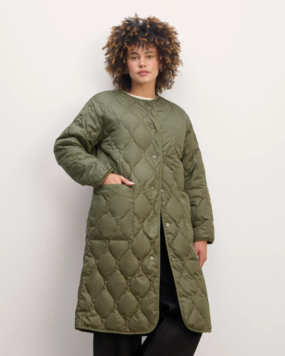 The Long Quilted Liner | Kalamata | Everlane