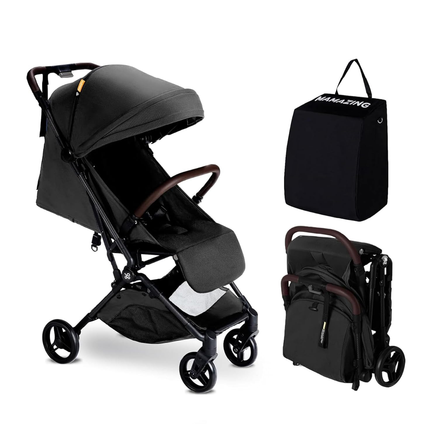 Lightweight Baby Travel Stroller with Carbon Fiber Frame, Compact & Airplane-Friendly, One-Handed... | Amazon (US)