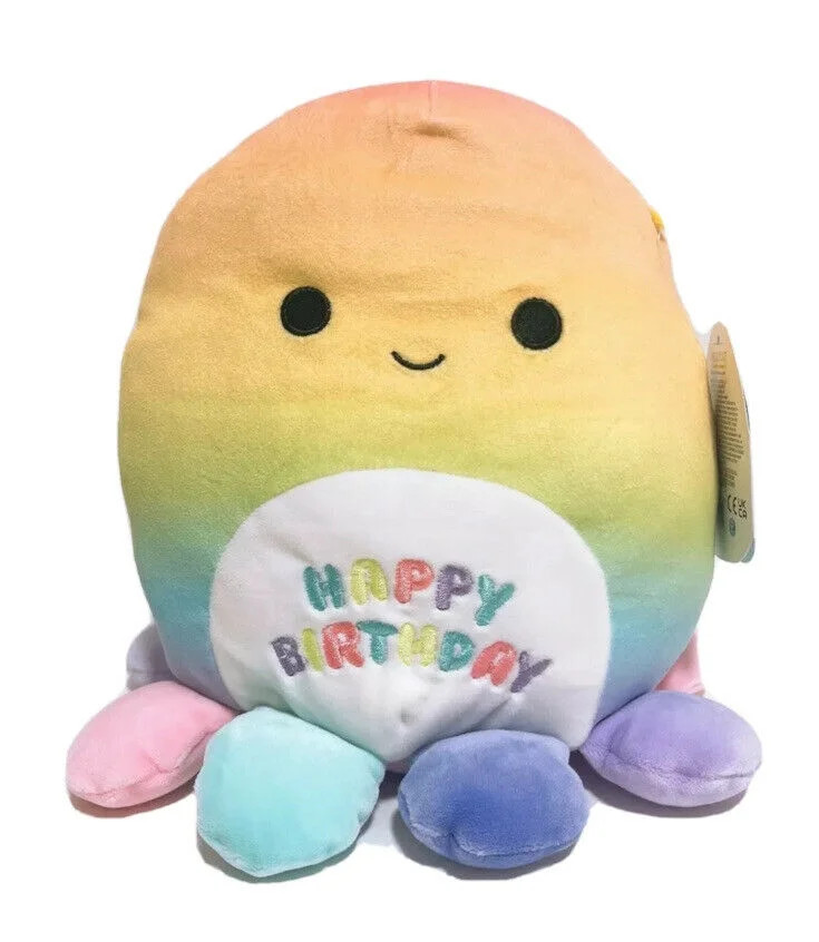 Squishmallows Happy Birthday Squad 8" Elodie the Octopus Plush Doll - Walmart.com | Walmart (US)