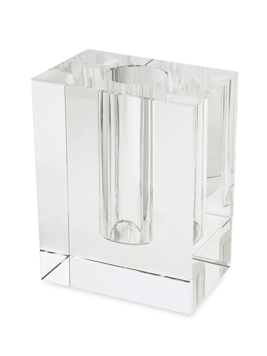 Crystal Modern Rectangular Vase - Clear | Saks Fifth Avenue