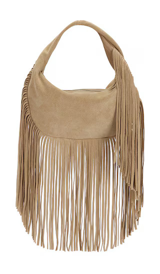 Agnes Mini Bag in Suede Sand | Revolve Clothing (Global)