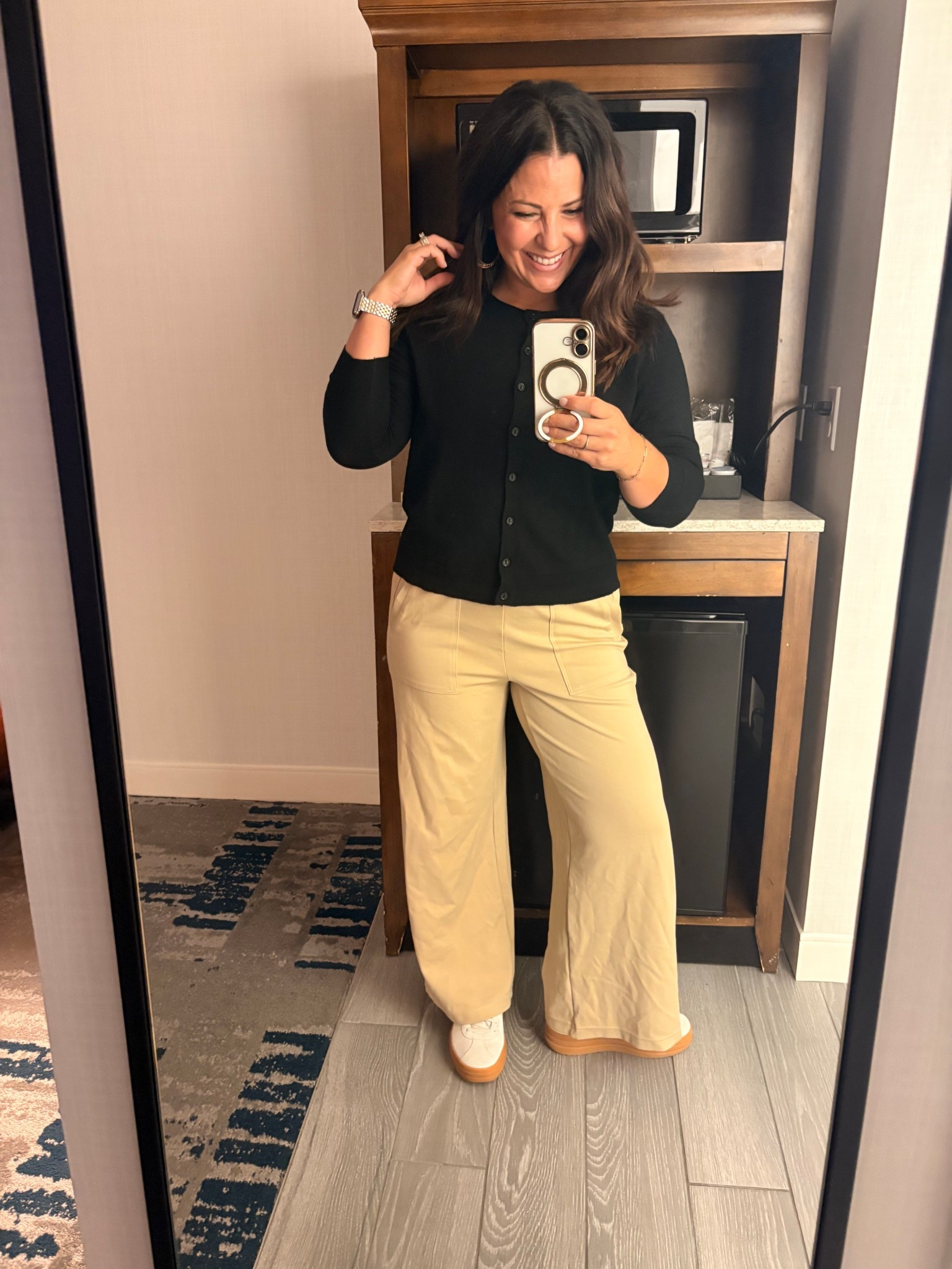 Another easy travel business casual look, with packable pull on wide leg pants that are petite friendly, I’m wearing a small. 

Teacher style
Fall outfit 

#LTKWorkwear #LTKPetite #LTKTravel
