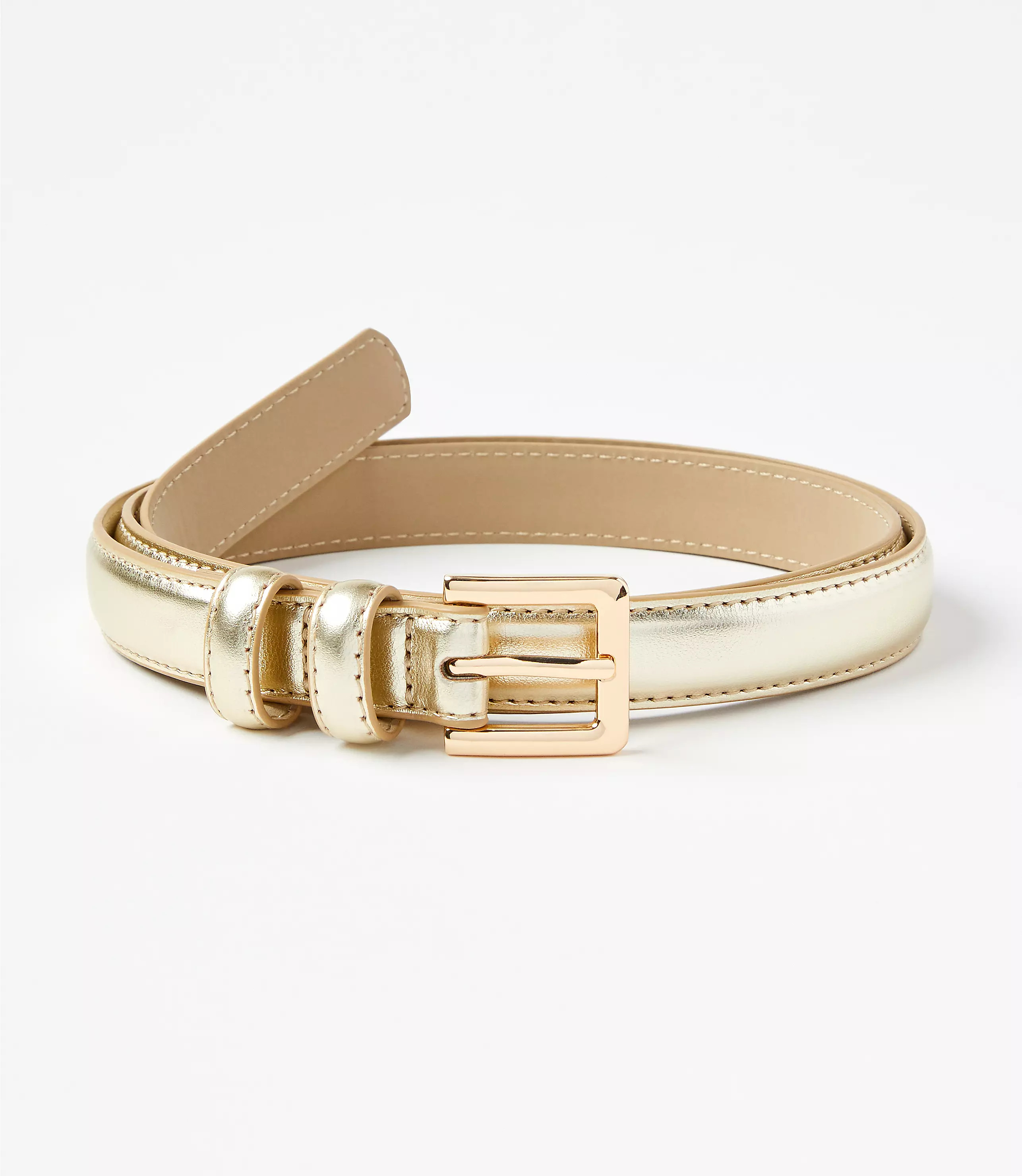 Metallic Refined Belt | LOFT