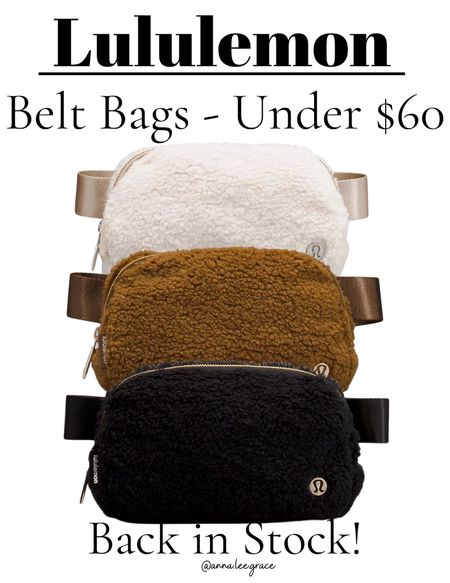 Sherpa belt bags from lululemon! 

#LTKitbag #LTKGiftGuide #LTKHoliday