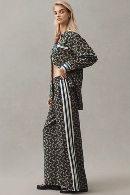 The Brooklin Tie-Front Printed Pull-On Pants by Maeve | Anthropologie (US)
