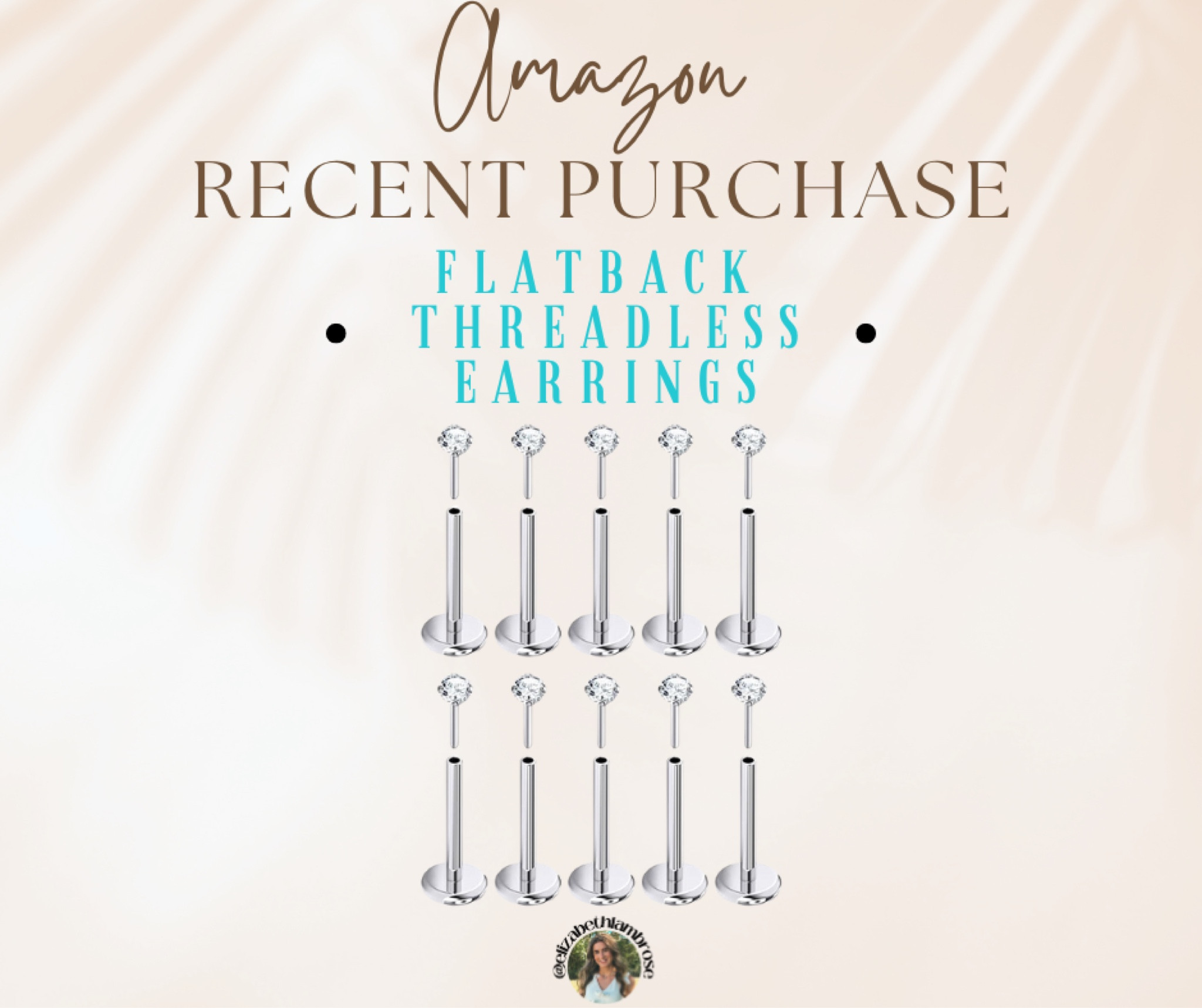 recent purchase! 
i love these threadless flat back earrings for my lobe piercings! i think they are so cute and they are extremely comfortable! 
they don’t bother me to sleep in them either. 

earrings | lobe | threadless | stud | studs | diamonds | flat back earrings 

#LTKstyletip #LTKbeauty #LTKU