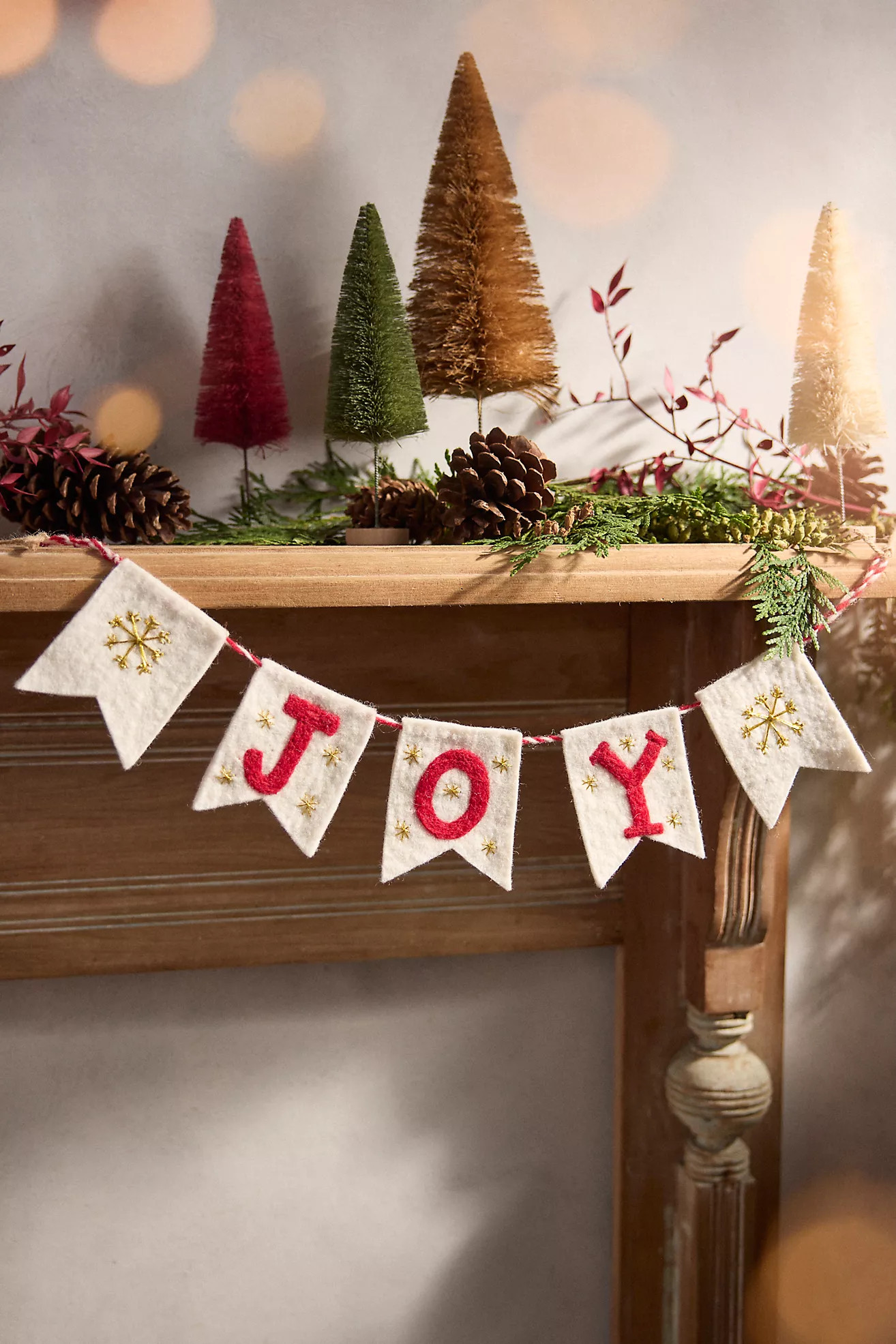 JOY Felt Garland | Anthropologie (US)