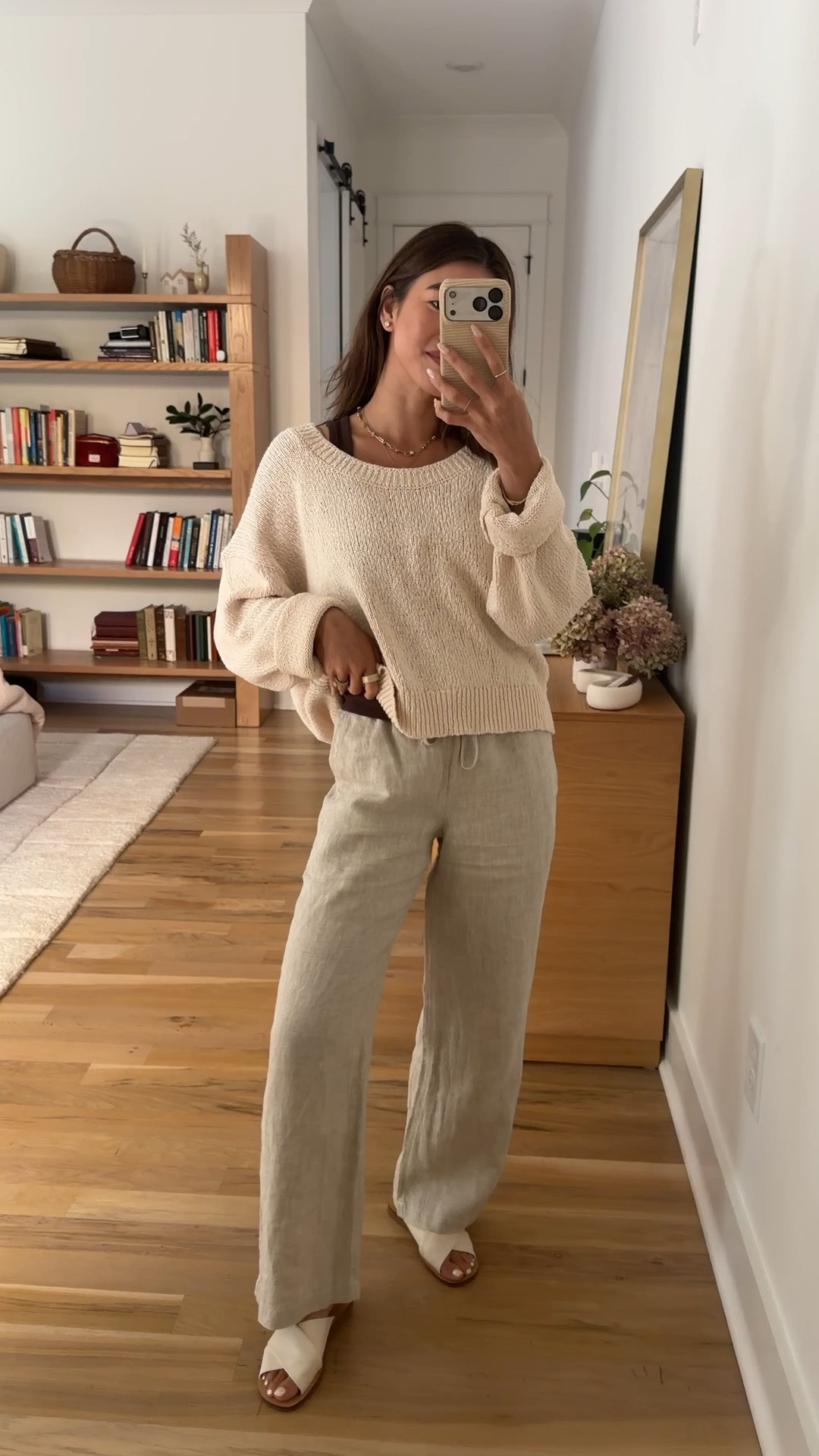 Madewell linen pants on sale wearing XXS short, and favorite target sweater wearing size medium. 

Comfy outfit, cozy outfit, mom outfit, mom style

#LTKmomlife #LTKSeasonal #LTKPetite