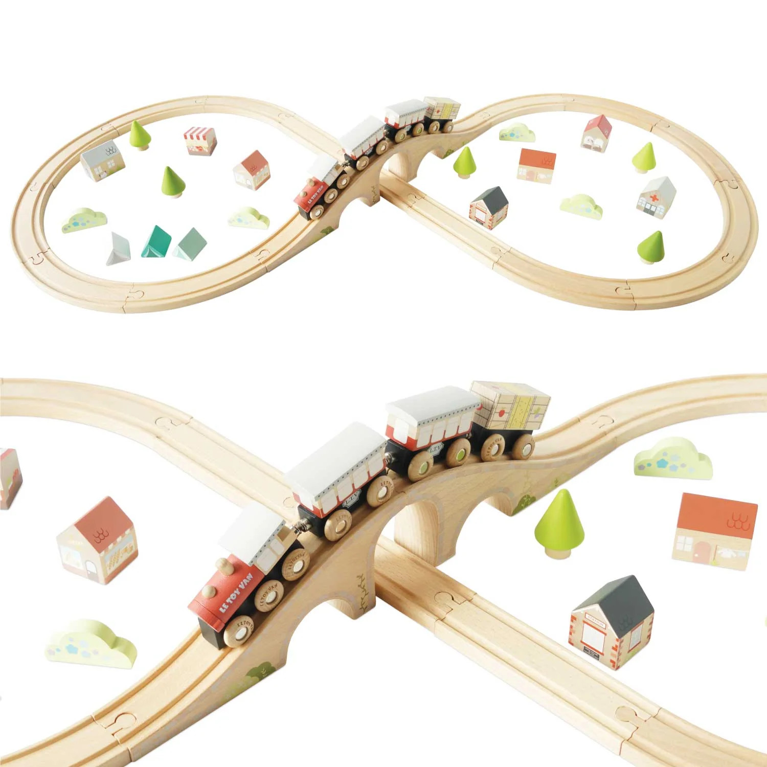Wooden Train Set | Eco Chic Home