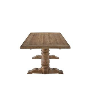 Leventis Weathered Oak Dining Table | The Home Depot