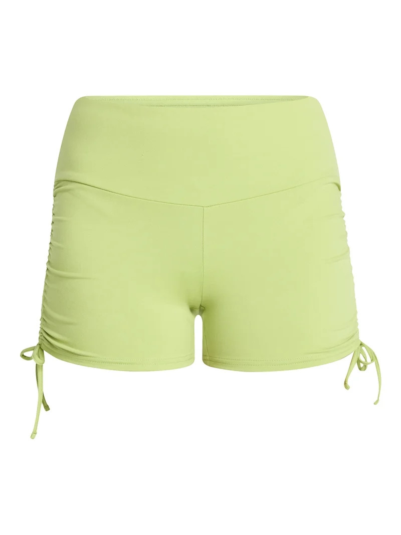 No Boundaries Ruched Side Bike Shorts, 4" Inseam, Women’s XXS-XXL | Walmart (US)