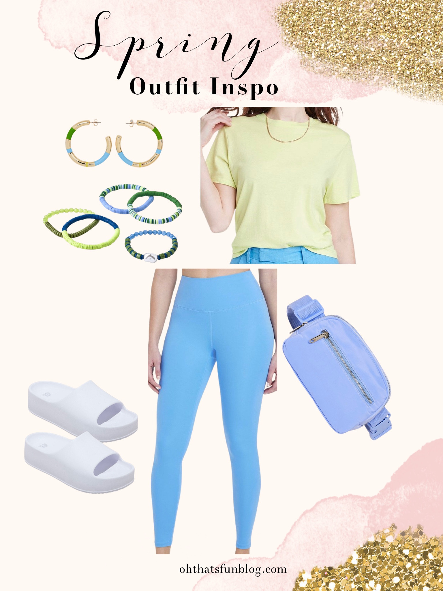 This is a really fun cool tone athleisure look! Wear the belt bag cross body and these comfy platform slides, both these accessories are very on trend right now plus functional and comfortable. 

#spring #springfind #springoutfit #athleisure #beltbag #ootd 

#LTKSeasonal #LTKunder50 #LTKFind