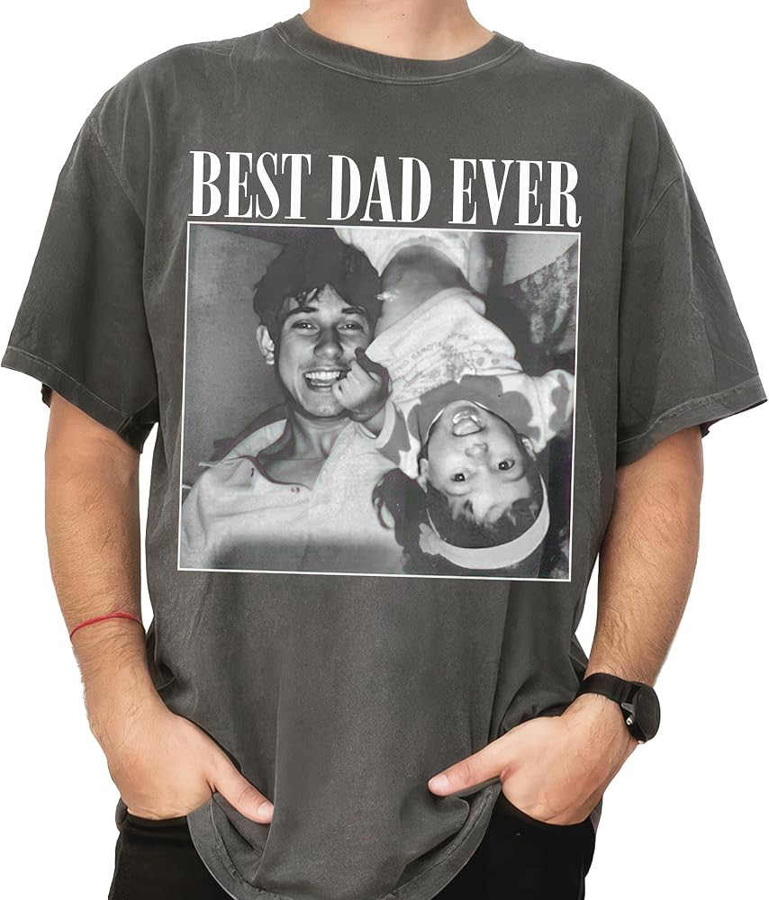 UrbanNEST Personalized Dad Photo Shirt, Hoodie, Sweatshirt for Men, Custom Photo Tshirt, Dad Gift... | Amazon (US)