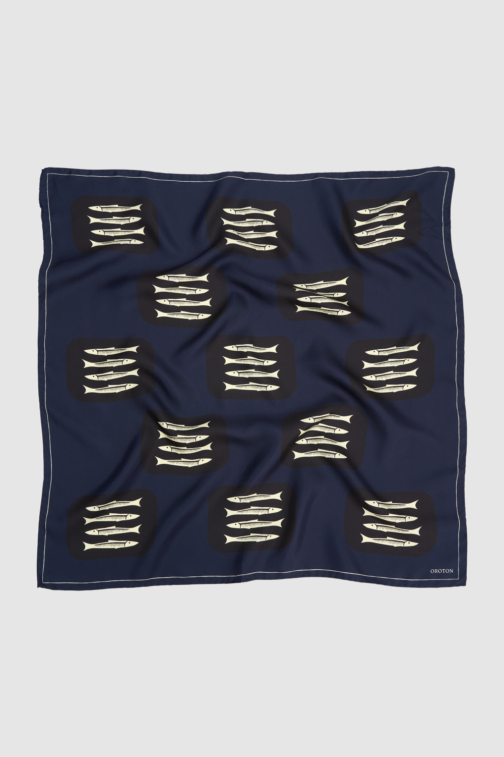 MARINE FISH PRINT SCARF North Sea | Oroton