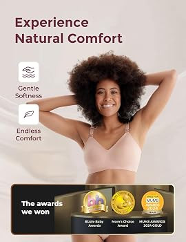 momcozy YN21 Nursing Bras, Ultra Comfort Maternity Bras, Natural Shape, Pregnancy Sleep Nursing B... | Amazon (UK)