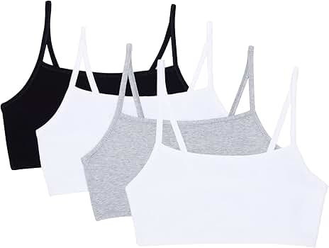 Fruit of the Loom Women's Spaghetti Strap Cotton Pullover Sports Bra Value Pack | Amazon (US)