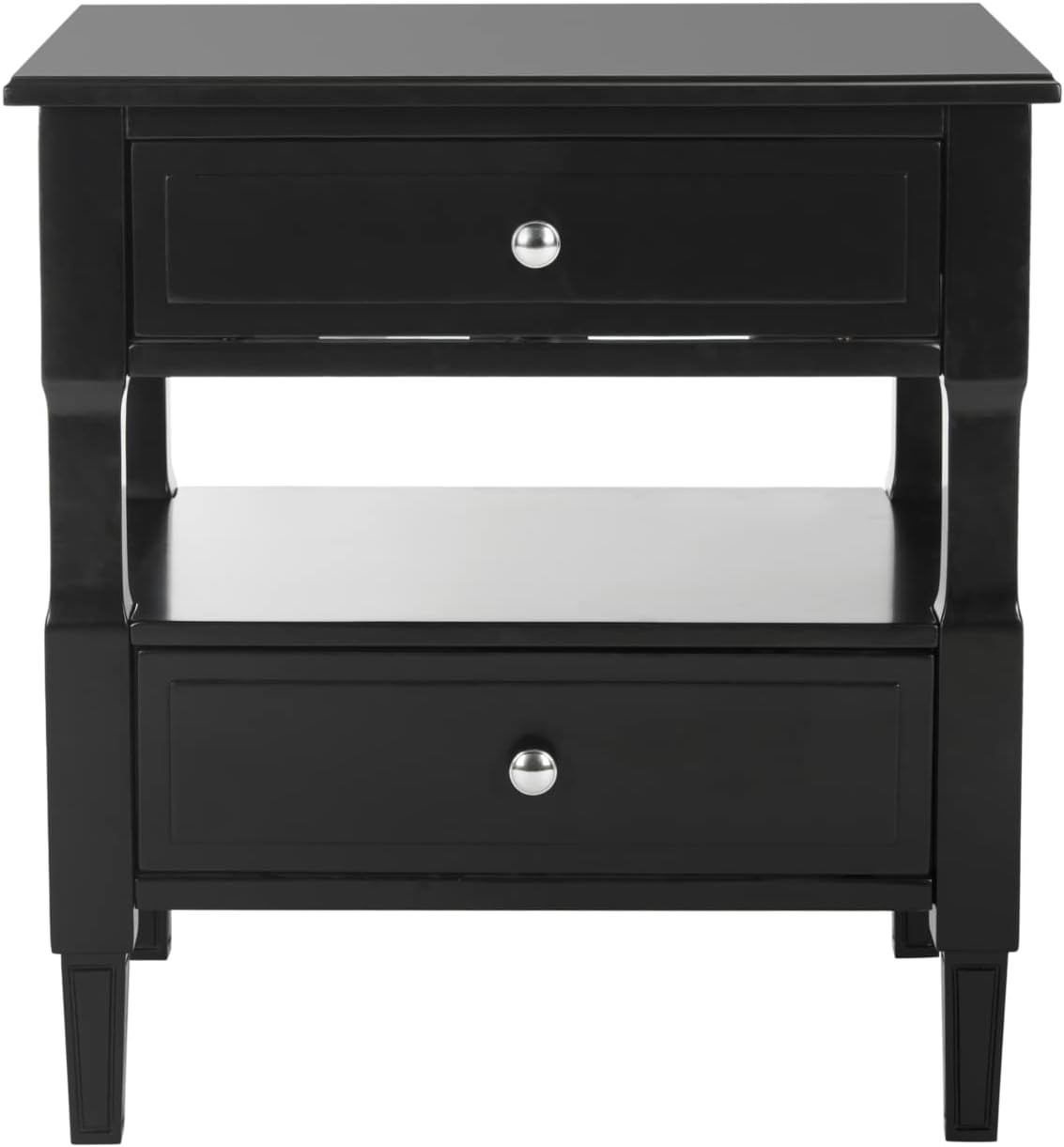 Safavieh Jenson Night Stand, Normal, Black | Amazon (US)