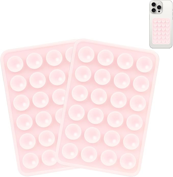 2PCS Silicone Suction Phone Case Mount, Non Slip Suction Cup, Hands-Free Phone Accessories Holder... | Amazon (US)