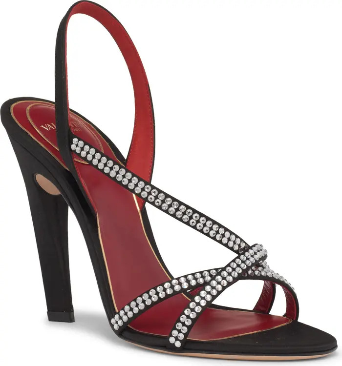 Valentino Garavani Crystal Embellished Slingback Sandal (Women) | Nordstrom | Nordstrom