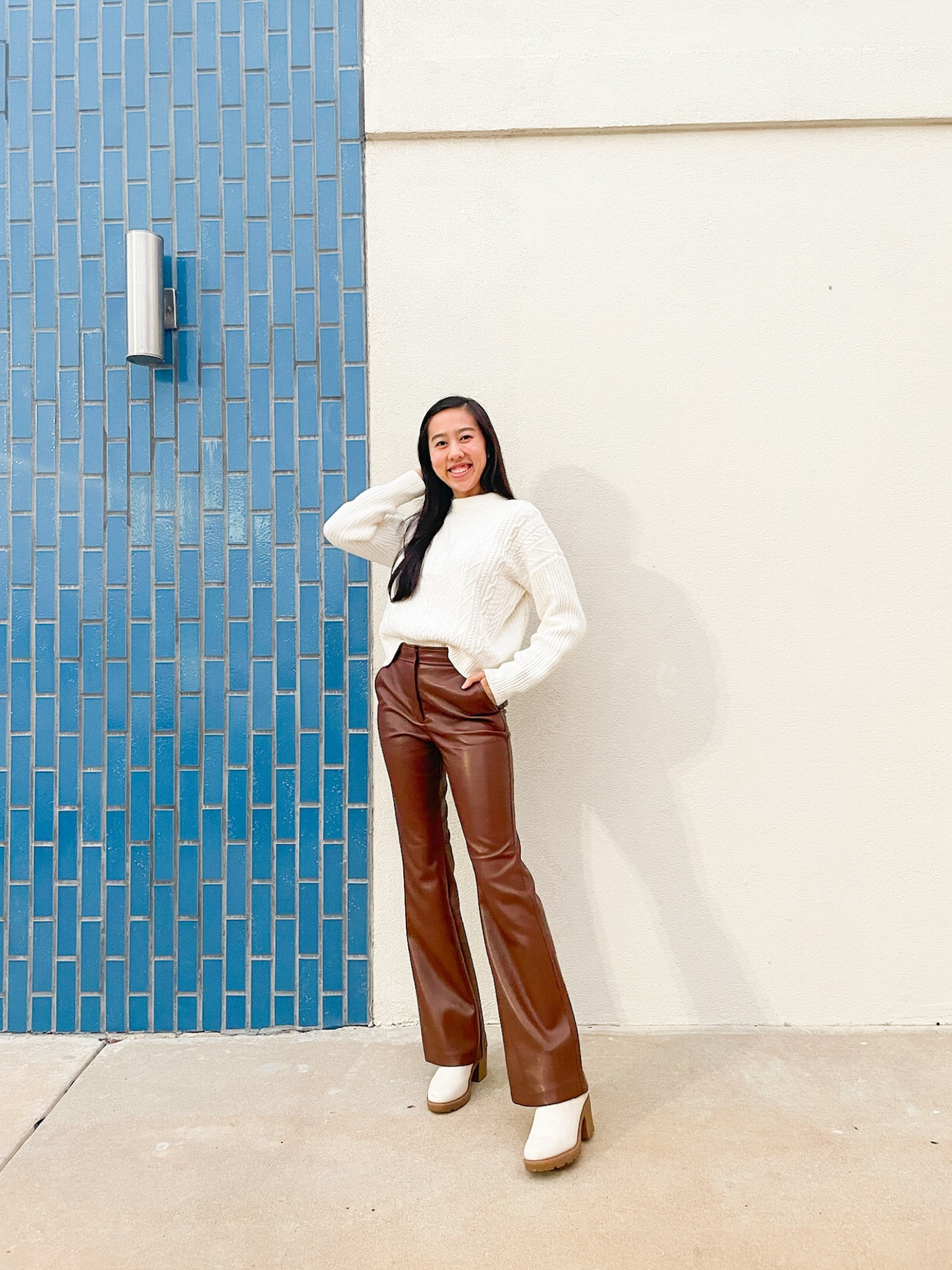 Sweater (XS), pants (2), thanksgiving outfit, thanksgiving fashion, amazon outfit, Amazon fashion, fall fashion, fall outfit, amazon sweater, fall sweaters, leather pants

#LTKSeasonal #LTKfindsunder50 #LTKstyletip