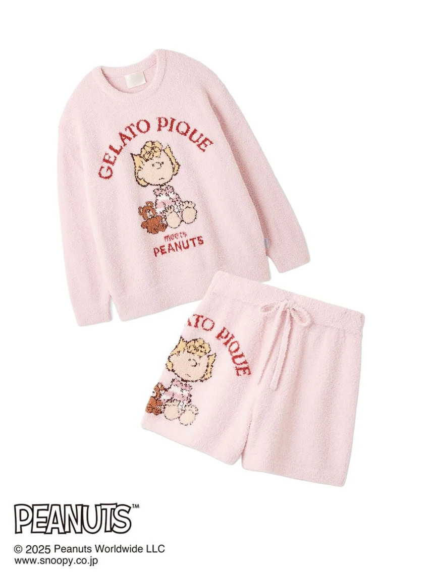 [PEANUTS] Original Art Jacquard Pullover & Shorts Set | Gelato Pique