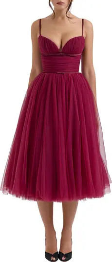 Countess Sleeveless Tulle Midi Dress | Nordstrom
